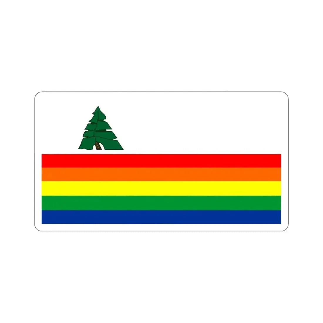 Flag of Santa Cruz County California STICKER Vinyl Die-Cut Decal - The Sticker Space