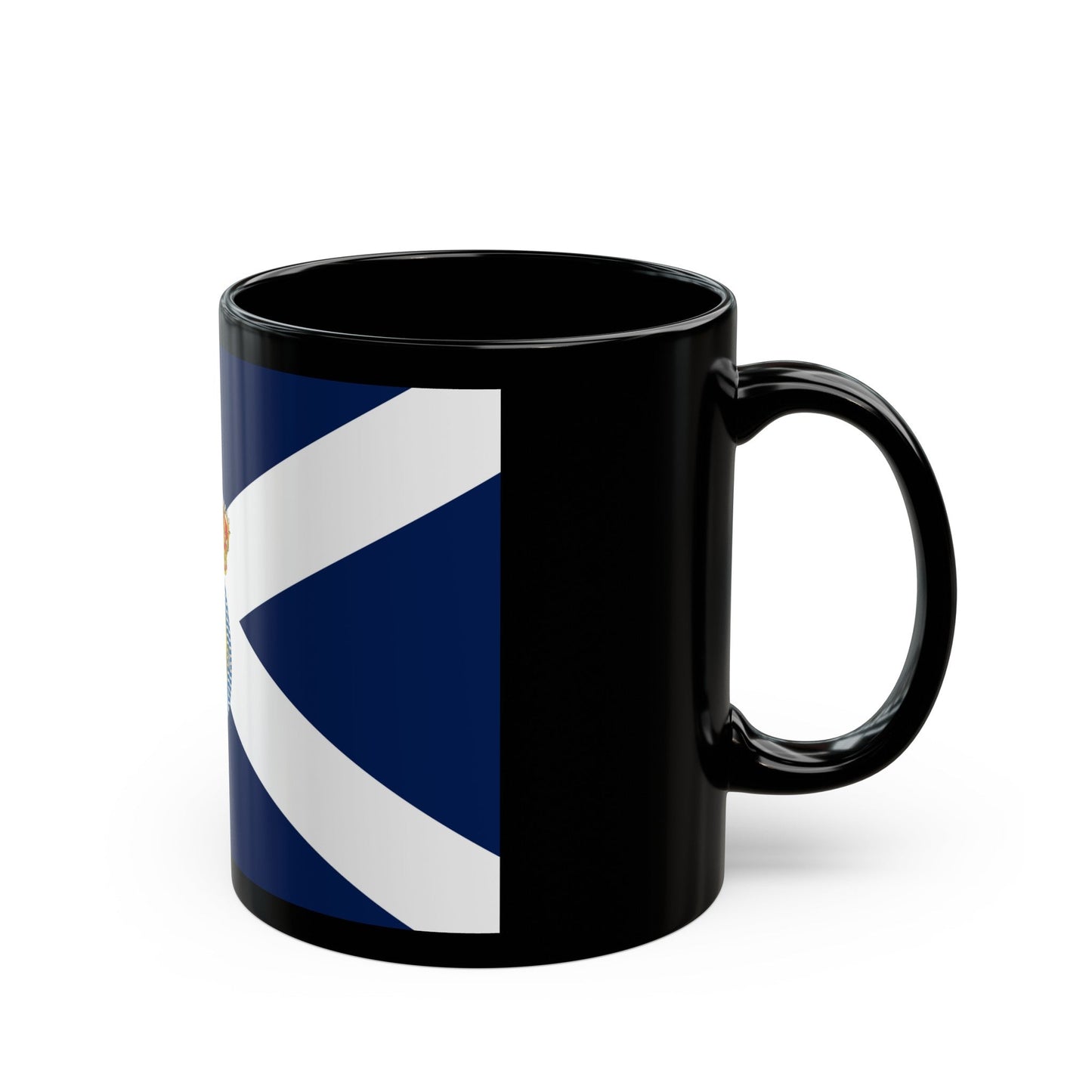 Flag of Santa Cruz de Tenerife Spain - Black Coffee Mug-The Sticker Space