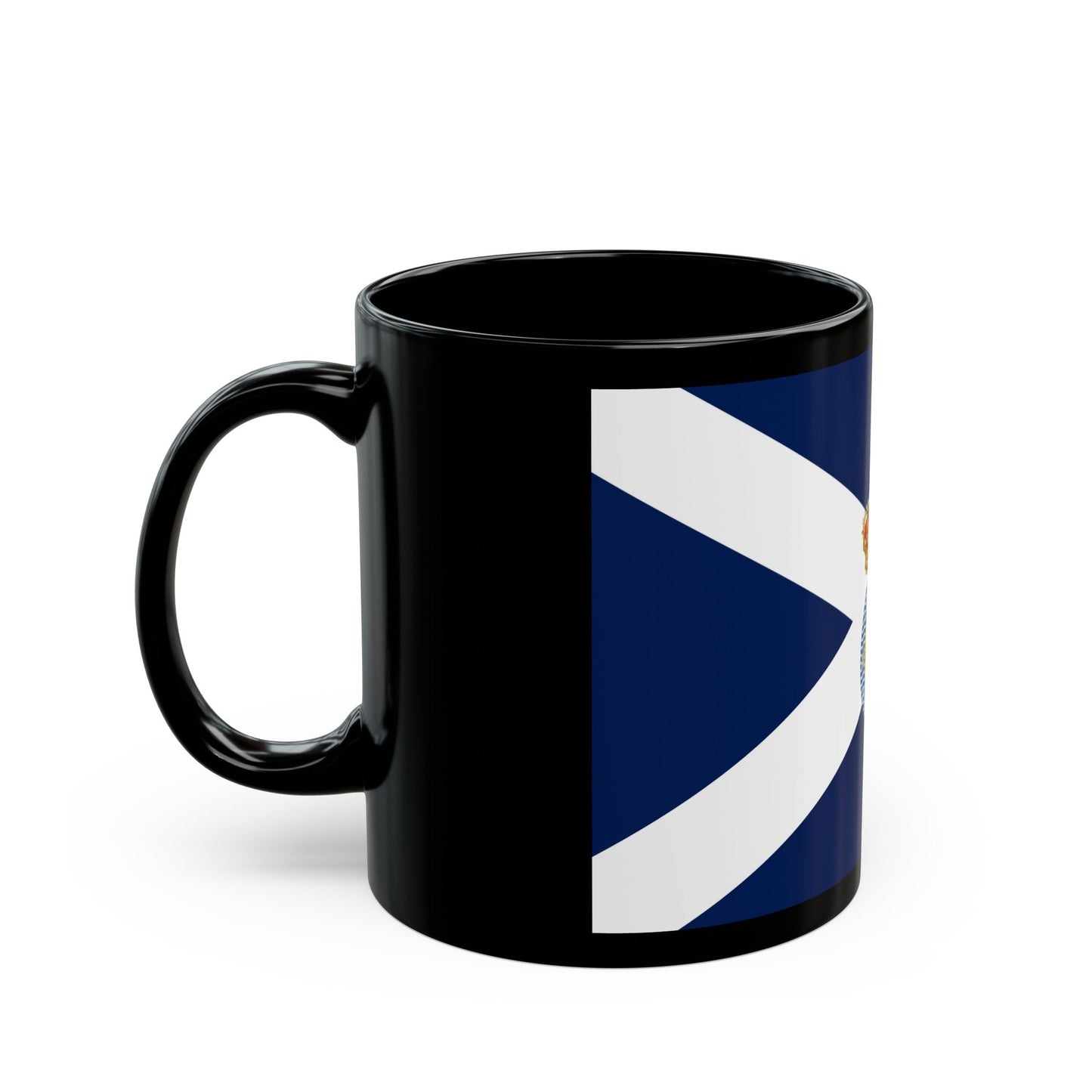 Flag of Santa Cruz de Tenerife Spain - Black Coffee Mug-The Sticker Space