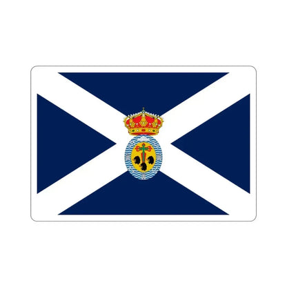 Flag of Santa Cruz de Tenerife Spain STICKER Vinyl Die-Cut Decal 2 Inch - The Sticker Space