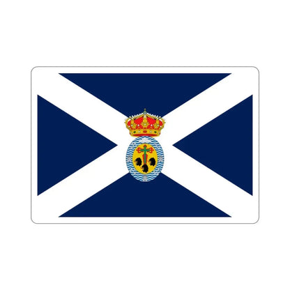 Flag of Santa Cruz de Tenerife Spain STICKER Vinyl Die-Cut Decal 2 Inch - The Sticker Space