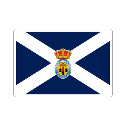 Flag of Santa Cruz de Tenerife Spain STICKER Vinyl Die-Cut Decal-4 Inch-The Sticker Space