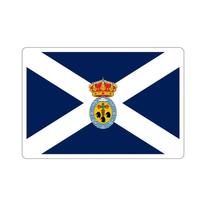 Flag of Santa Cruz de Tenerife Spain STICKER Vinyl Die-Cut Decal 4 Inch - The Sticker Space