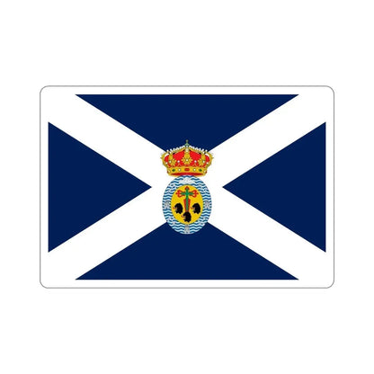 Flag of Santa Cruz de Tenerife Spain STICKER Vinyl Die-Cut Decal 5 Inch - The Sticker Space