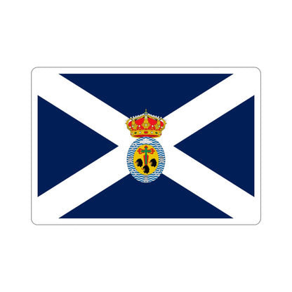 Flag of Santa Cruz de Tenerife Spain STICKER Vinyl Die-Cut Decal-6 Inch-The Sticker Space