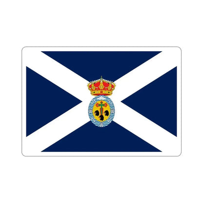 Flag of Santa Cruz de Tenerife Spain STICKER Vinyl Die-Cut Decal 6 Inch - The Sticker Space