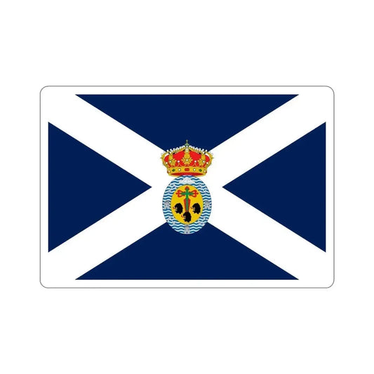 Flag of Santa Cruz de Tenerife Spain STICKER Vinyl Die-Cut Decal 6 Inch - The Sticker Space