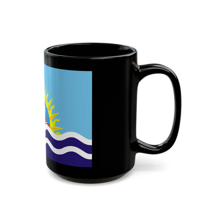 Flag of Santa Cruz Province Argentina - Black Coffee Mug-The Sticker Space