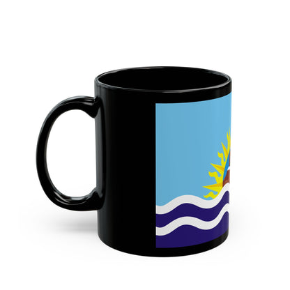 Flag of Santa Cruz Province Argentina - Black Coffee Mug-The Sticker Space