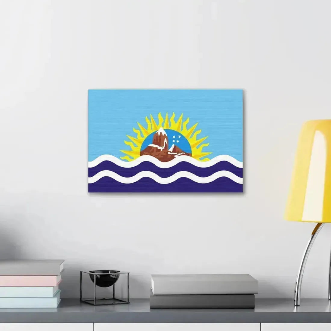 Flag of Santa Cruz Province Argentina - Canvas Wall Art - The Sticker Space