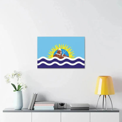 Flag of Santa Cruz Province Argentina - Canvas Wall Art - The Sticker Space