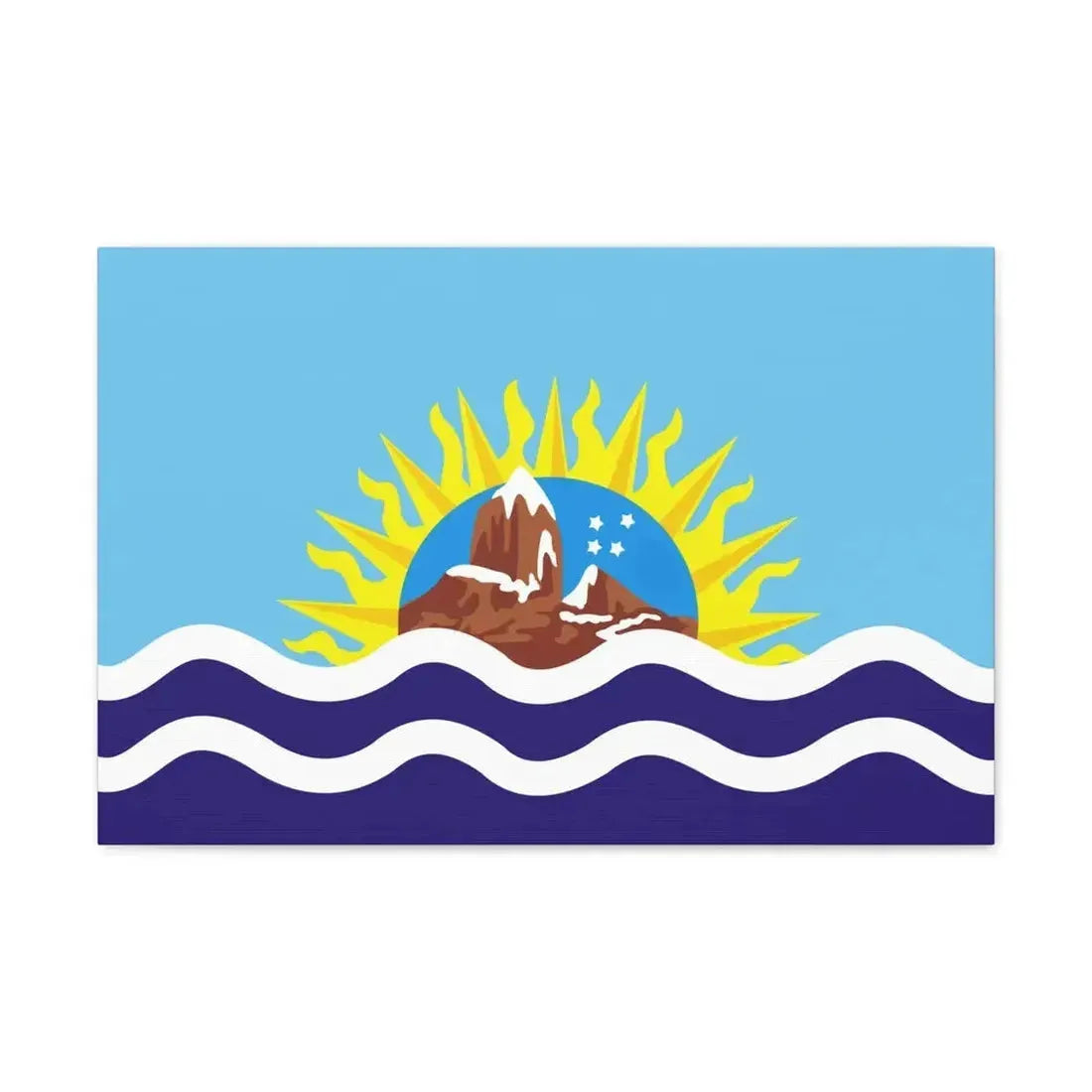 Flag of Santa Cruz Province Argentina - Canvas Wall Art - The Sticker Space