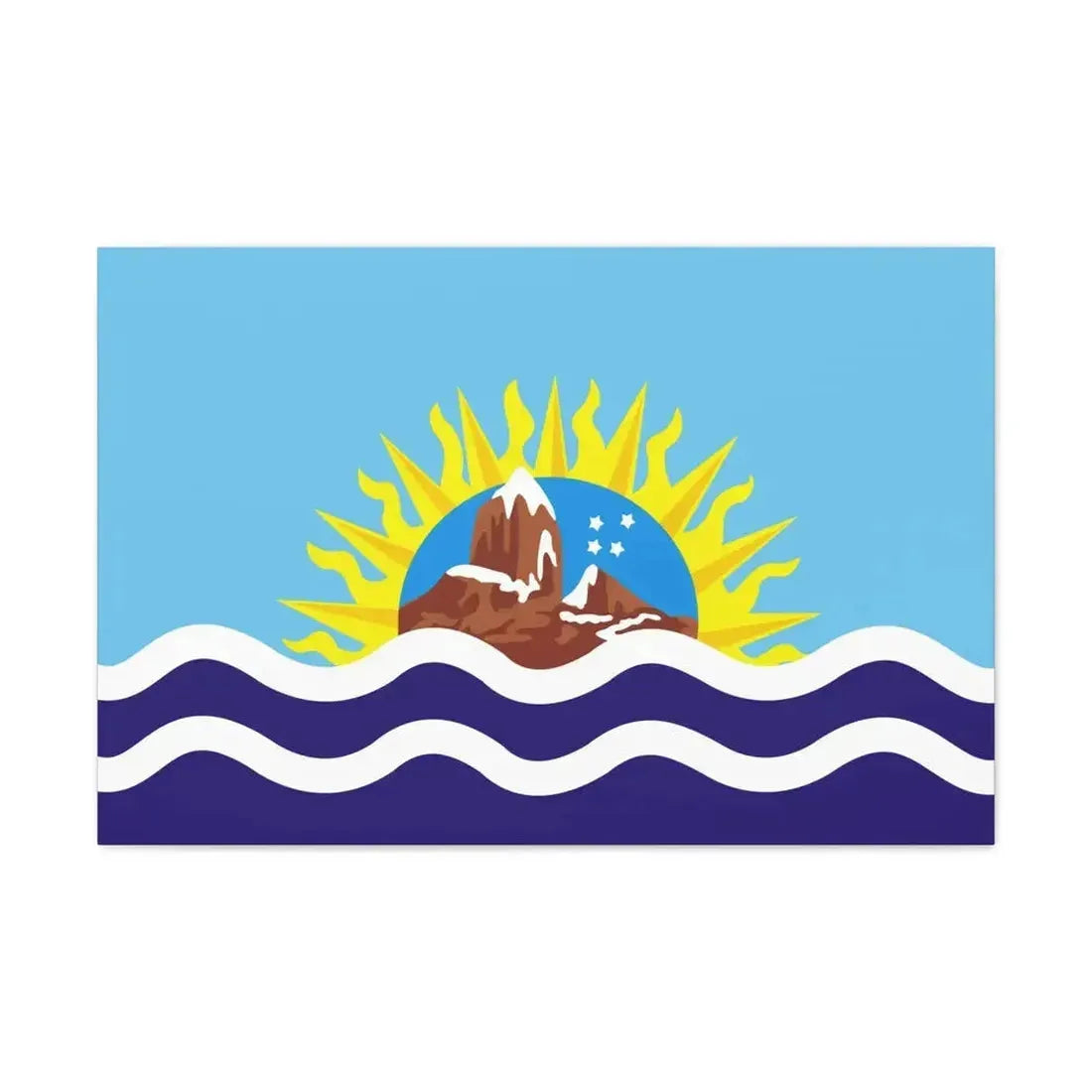 Flag of Santa Cruz Province Argentina - Canvas Wall Art - The Sticker Space