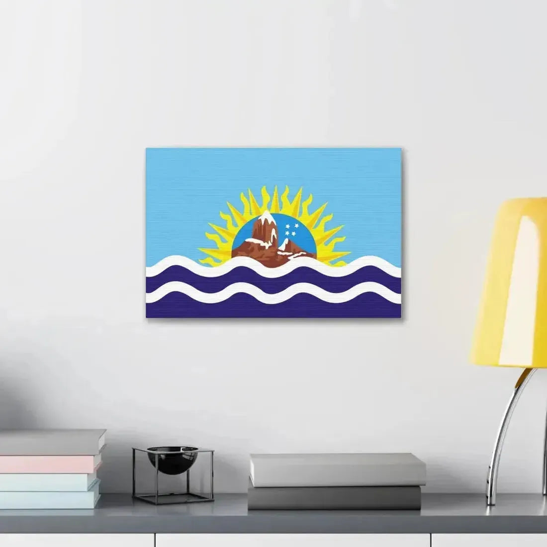 Flag of Santa Cruz Province Argentina - Canvas Wall Art - The Sticker Space