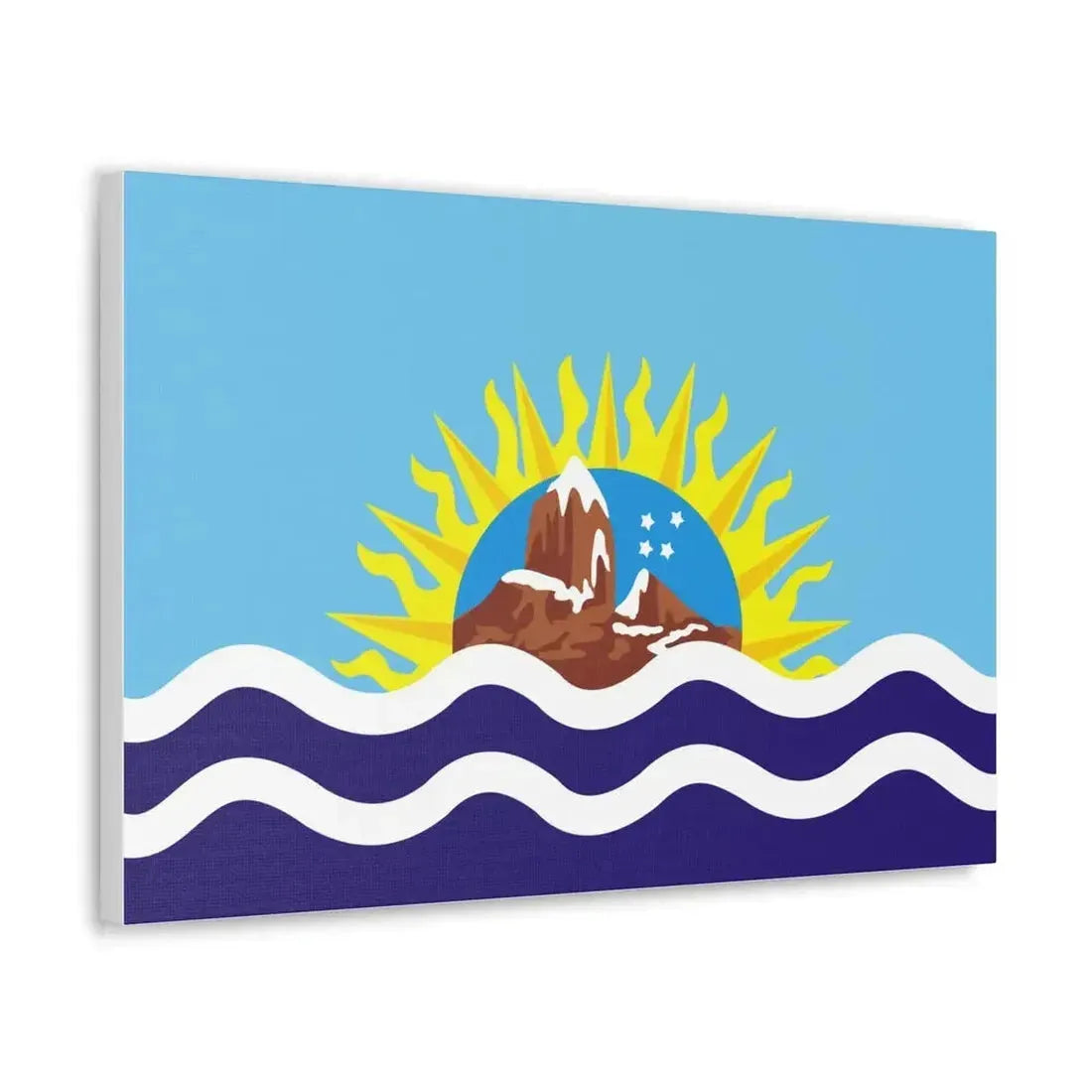 Flag of Santa Cruz Province Argentina - Canvas Wall Art - The Sticker Space