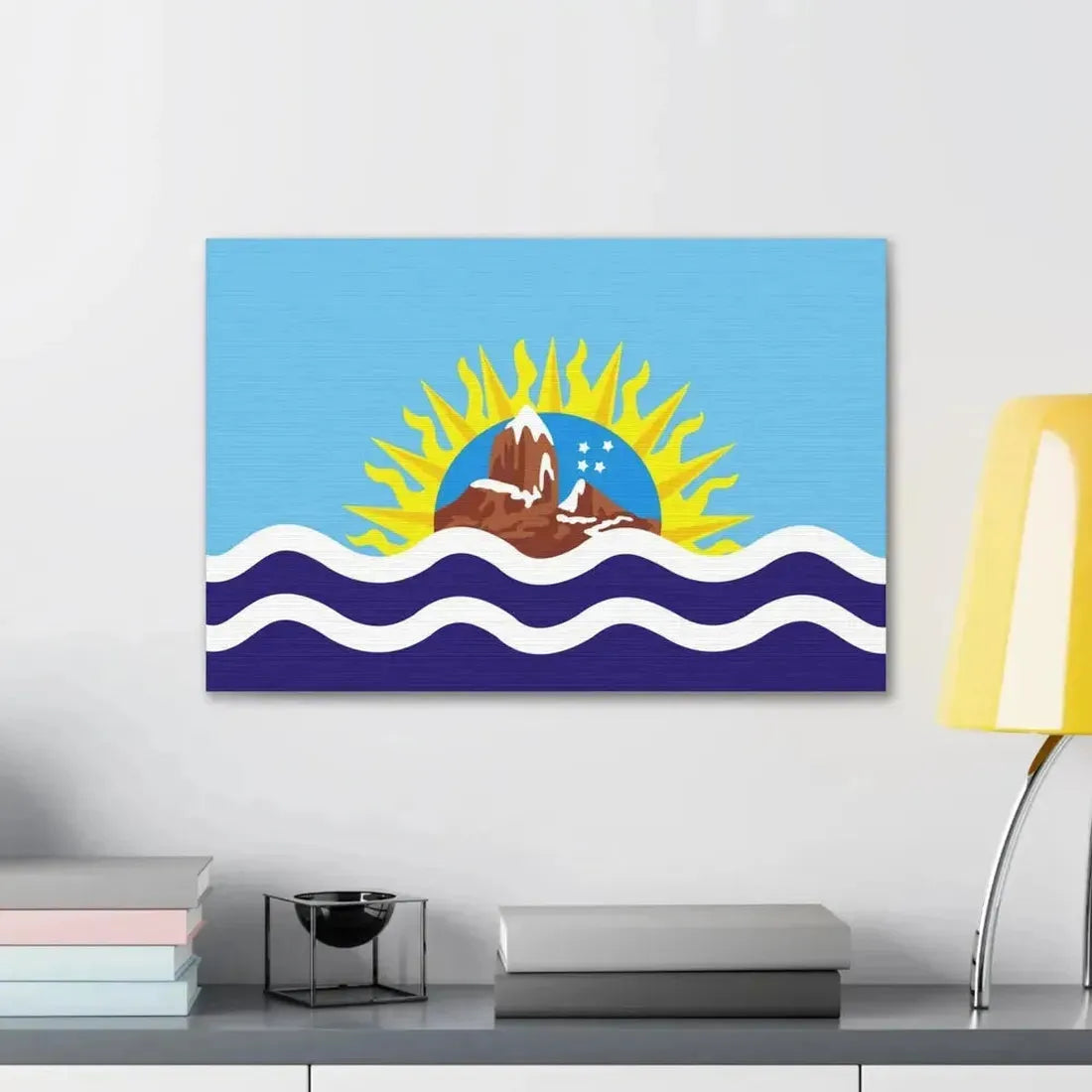 Flag of Santa Cruz Province Argentina - Canvas Wall Art - The Sticker Space