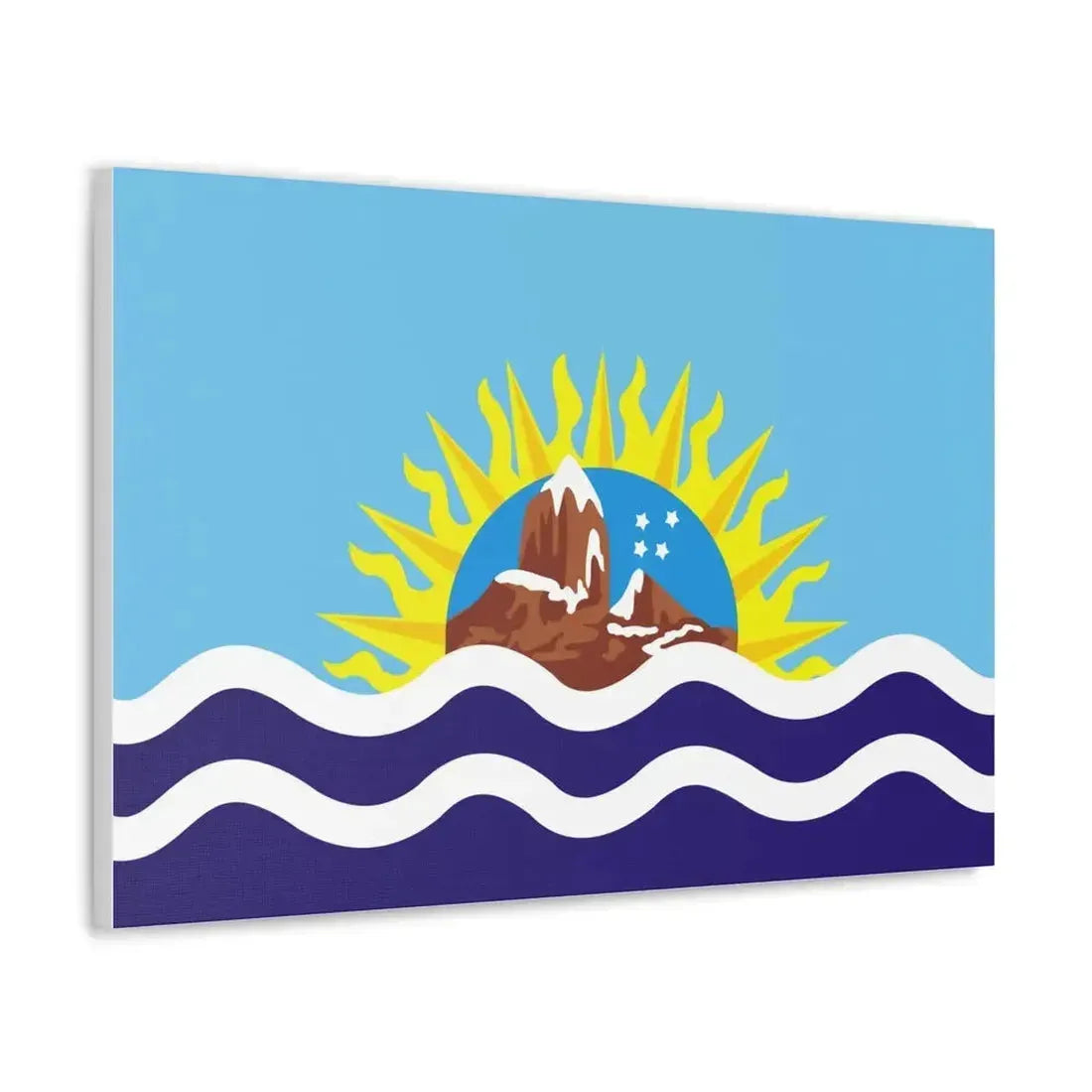 Flag of Santa Cruz Province Argentina - Canvas Wall Art - The Sticker Space