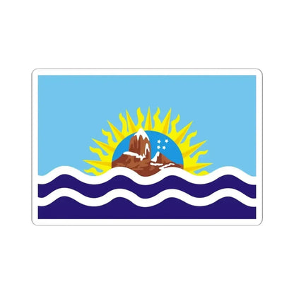 Flag of Santa Cruz Province Argentina - STICKER Vinyl Kiss-Cut Decal 6 Inch White - The Sticker Space