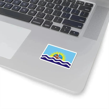 Flag of Santa Cruz Province Argentina - STICKER Vinyl Kiss-Cut Decal - The Sticker Space