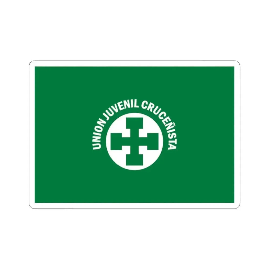 Flag of Santa Cruz Youth Union (Bolivia) STICKER Vinyl Kiss-Cut Decal 2 Inch White - The Sticker Space