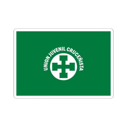 Flag of Santa Cruz Youth Union (Bolivia) STICKER Vinyl Kiss-Cut Decal 3 Inch White - The Sticker Space