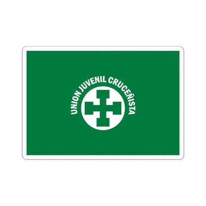 Flag of Santa Cruz Youth Union (Bolivia) STICKER Vinyl Kiss-Cut Decal 4 Inch White - The Sticker Space