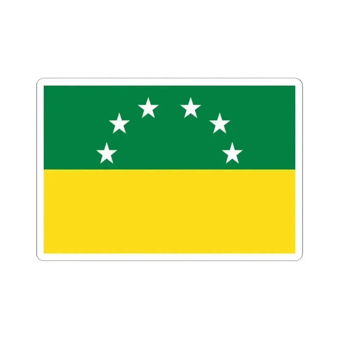 Flag of Santa Elena Ecuador (Ecuador) STICKER Vinyl Kiss-Cut Decal 2 Inch White - The Sticker Space