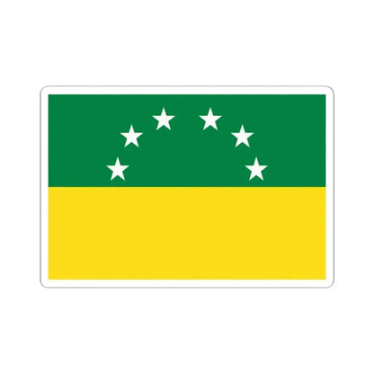 Flag of Santa Elena Ecuador (Ecuador) STICKER Vinyl Kiss-Cut Decal 2 Inch White - The Sticker Space