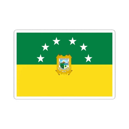 Flag of Santa Elena - Ecuador (Ecuador) STICKER Vinyl Kiss-Cut Decal 4 Inch White - The Sticker Space