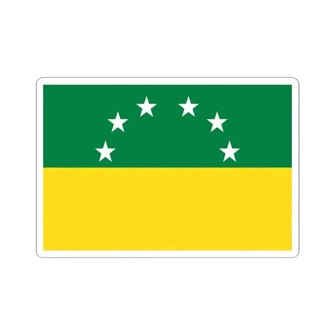 Flag of Santa Elena Ecuador (Ecuador) STICKER Vinyl Kiss-Cut Decal 4 Inch White - The Sticker Space