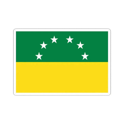 Flag of Santa Elena Ecuador (Ecuador) STICKER Vinyl Kiss-Cut Decal 4 Inch White - The Sticker Space