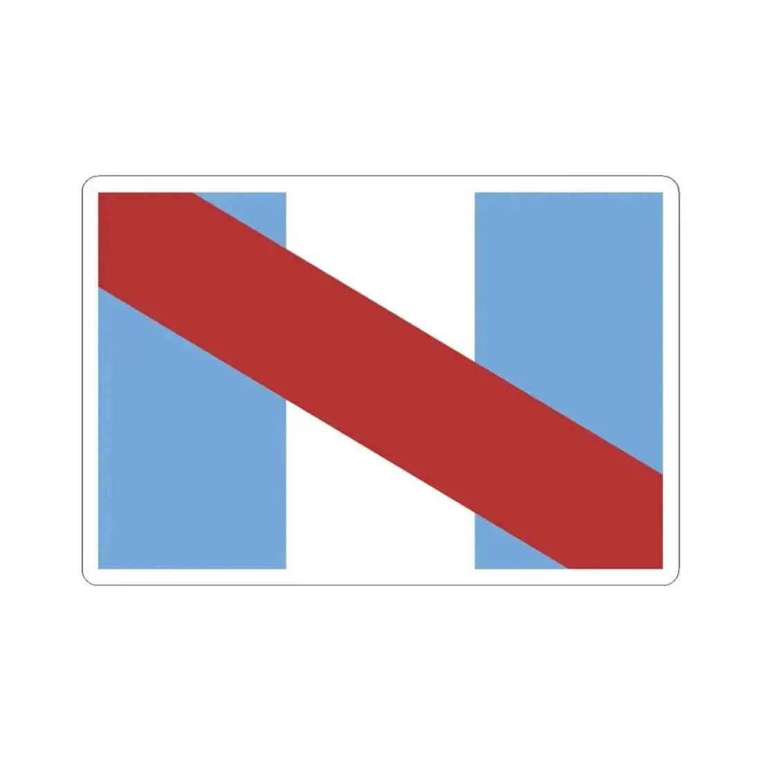 Flag of Santa Fe 1815-1821 (Argentina) STICKER Vinyl Kiss-Cut Decal 4 Inch White - The Sticker Space