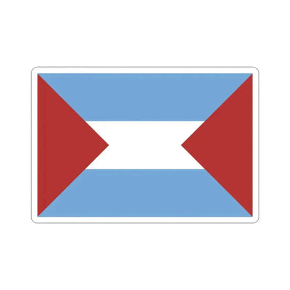 Flag of Santa Fe 1825 (Argentina) STICKER Vinyl Kiss-Cut Decal 3 Inch White - The Sticker Space