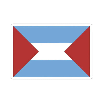 Flag of Santa Fe 1825 (Argentina) STICKER Vinyl Kiss-Cut Decal 4 Inch White - The Sticker Space