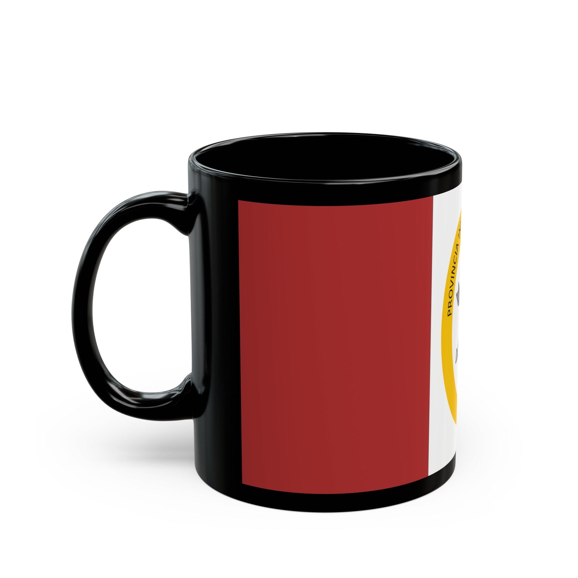 Flag of Santa Fe Province Argentina - Black Coffee Mug-The Sticker Space