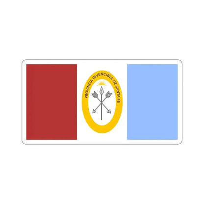Flag of Santa Fe Province Argentina STICKER Vinyl Die-Cut Decal 5 Inch - The Sticker Space