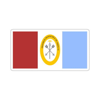 Flag of Santa Fe Province Argentina STICKER Vinyl Die-Cut Decal-6 Inch-The Sticker Space