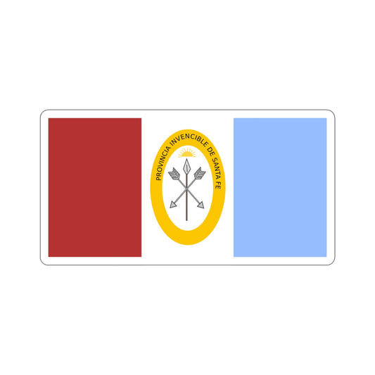 Flag of Santa Fe Province Argentina STICKER Vinyl Die-Cut Decal-6 Inch-The Sticker Space