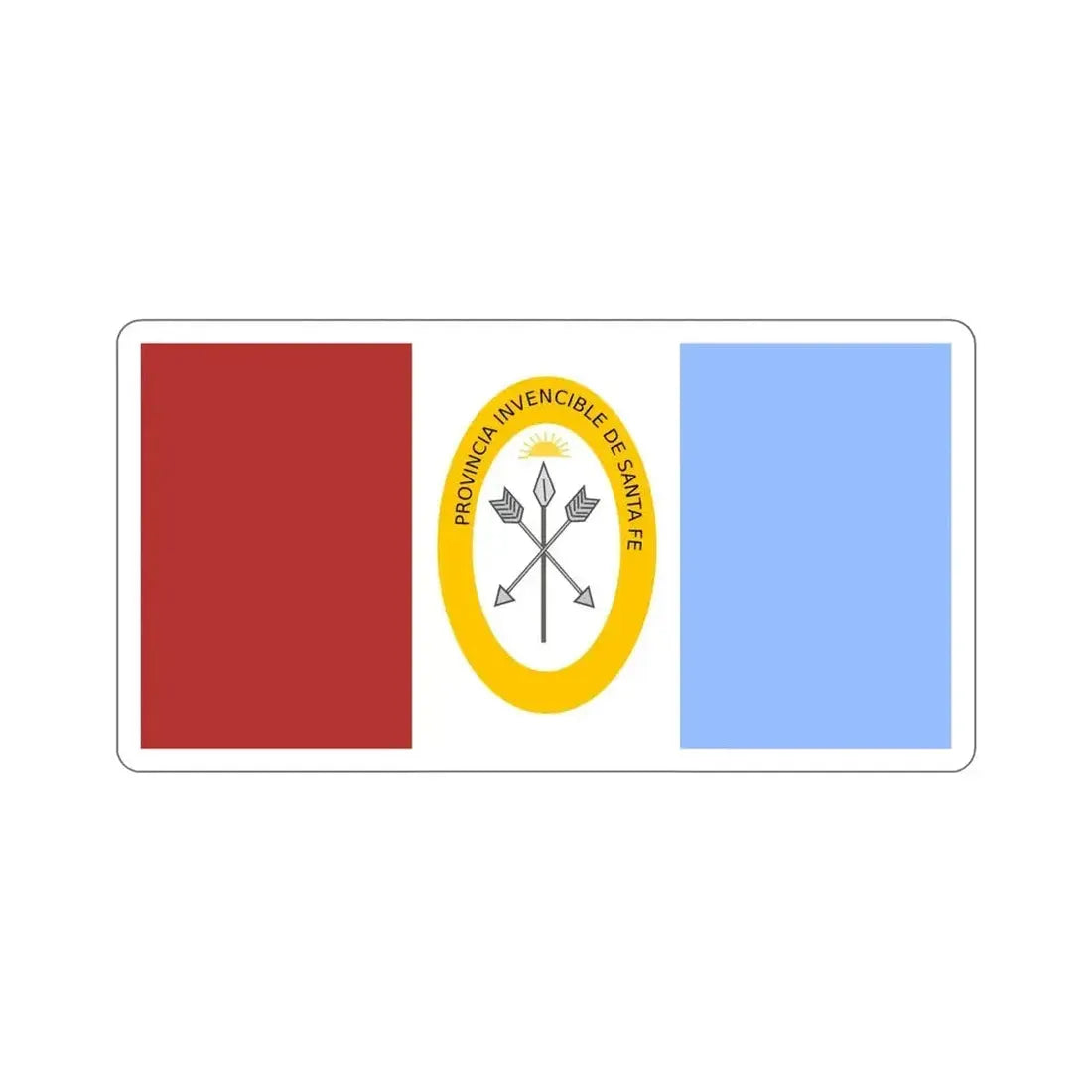 Flag of Santa Fe Province Argentina STICKER Vinyl Die-Cut Decal - The Sticker Space