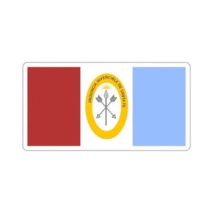 Flag of Santa Fe Province Argentina STICKER Vinyl Die-Cut Decal - The Sticker Space
