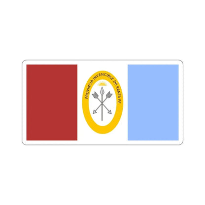 Flag of Santa Fe Province Argentina STICKER Vinyl Die-Cut Decal - The Sticker Space