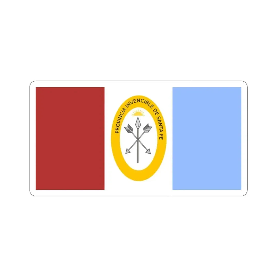 Flag of Santa Fe Province Argentina STICKER Vinyl Die-Cut Decal - The Sticker Space