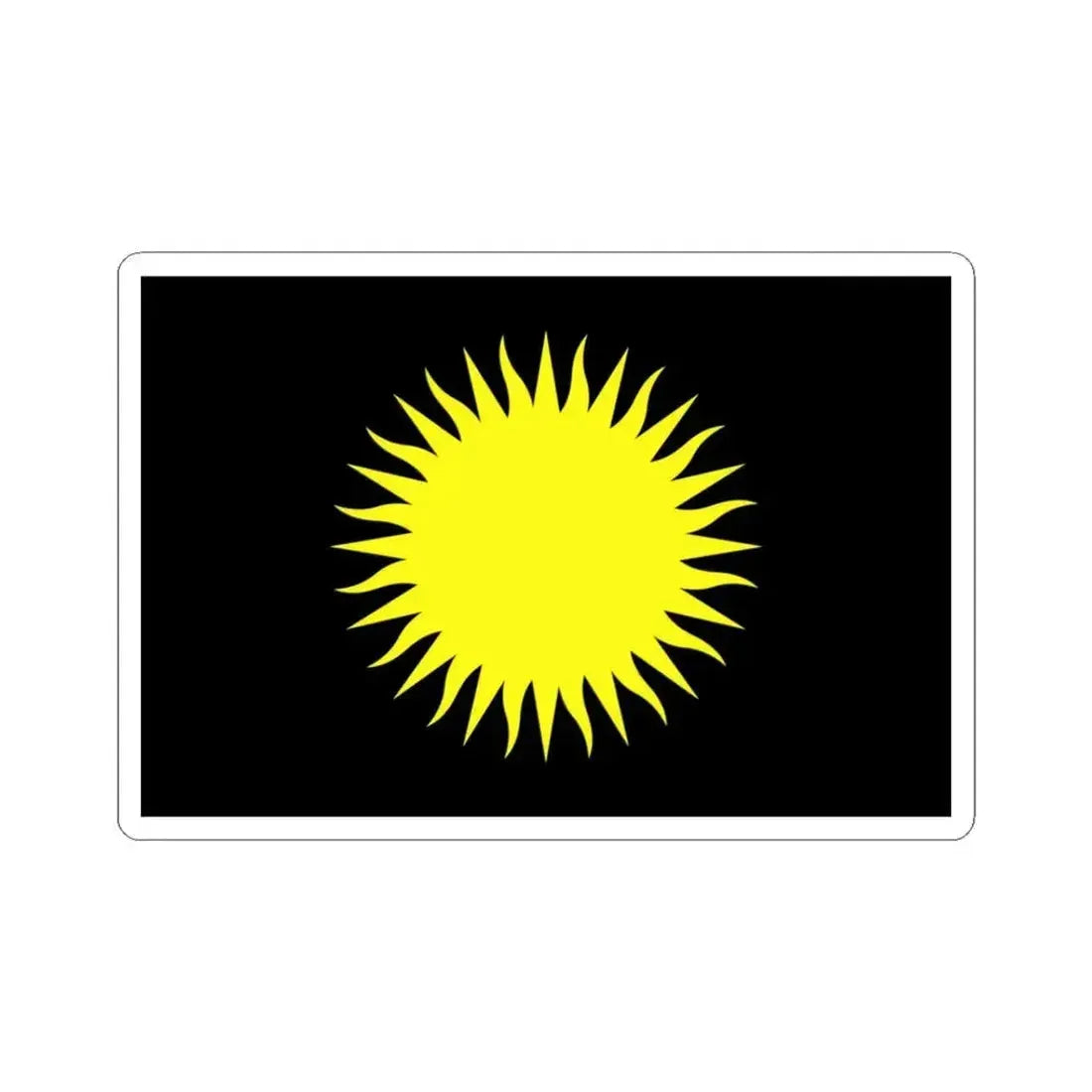 Flag of Santa Lucija Malta - STICKER Vinyl Kiss-Cut Decal 3 Inch White - The Sticker Space