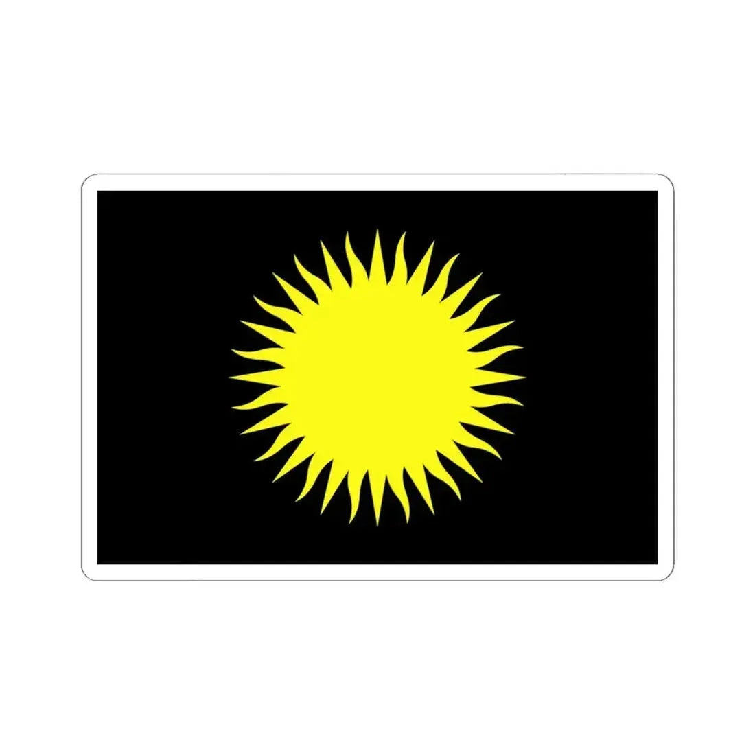 Flag of Santa Lucija Malta - STICKER Vinyl Kiss-Cut Decal 6 Inch White - The Sticker Space