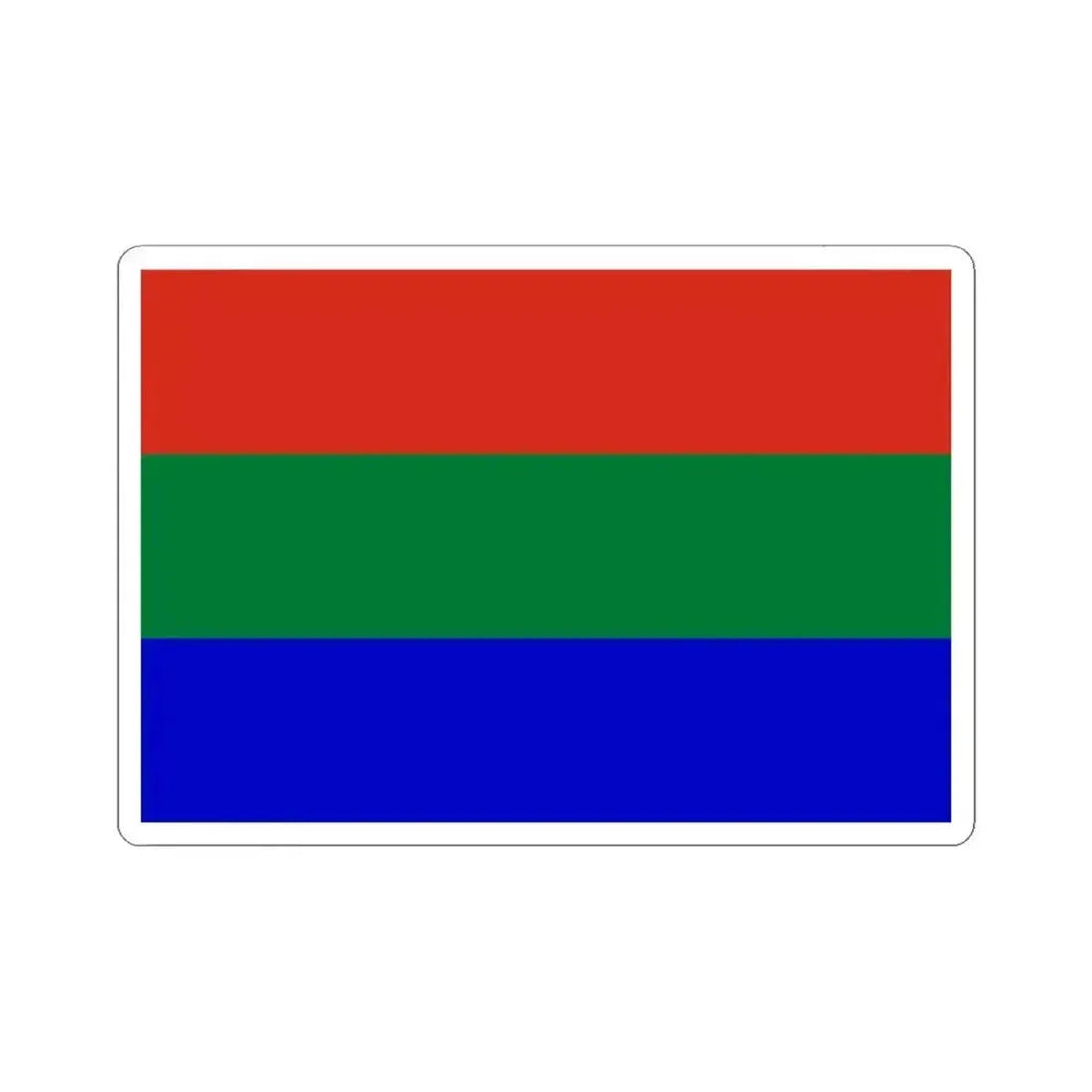 Flag of Santa Rosa del Sara Bolivia (Bolivia) STICKER Vinyl Kiss-Cut Decal 4 Inch White - The Sticker Space