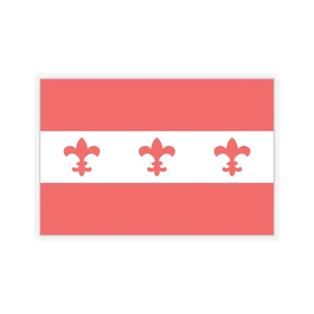 Flag of Santa Venera Malta - STICKER Vinyl Kiss-Cut Decal 2 Inch Transparent - The Sticker Space