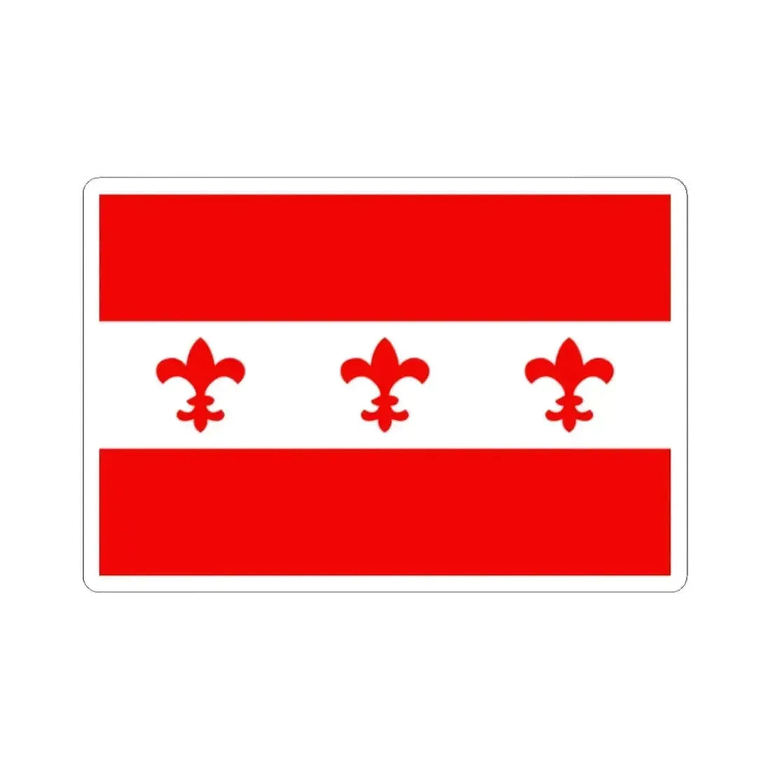 Flag of Santa Venera Malta - STICKER Vinyl Kiss-Cut Decal 2 Inch White - The Sticker Space