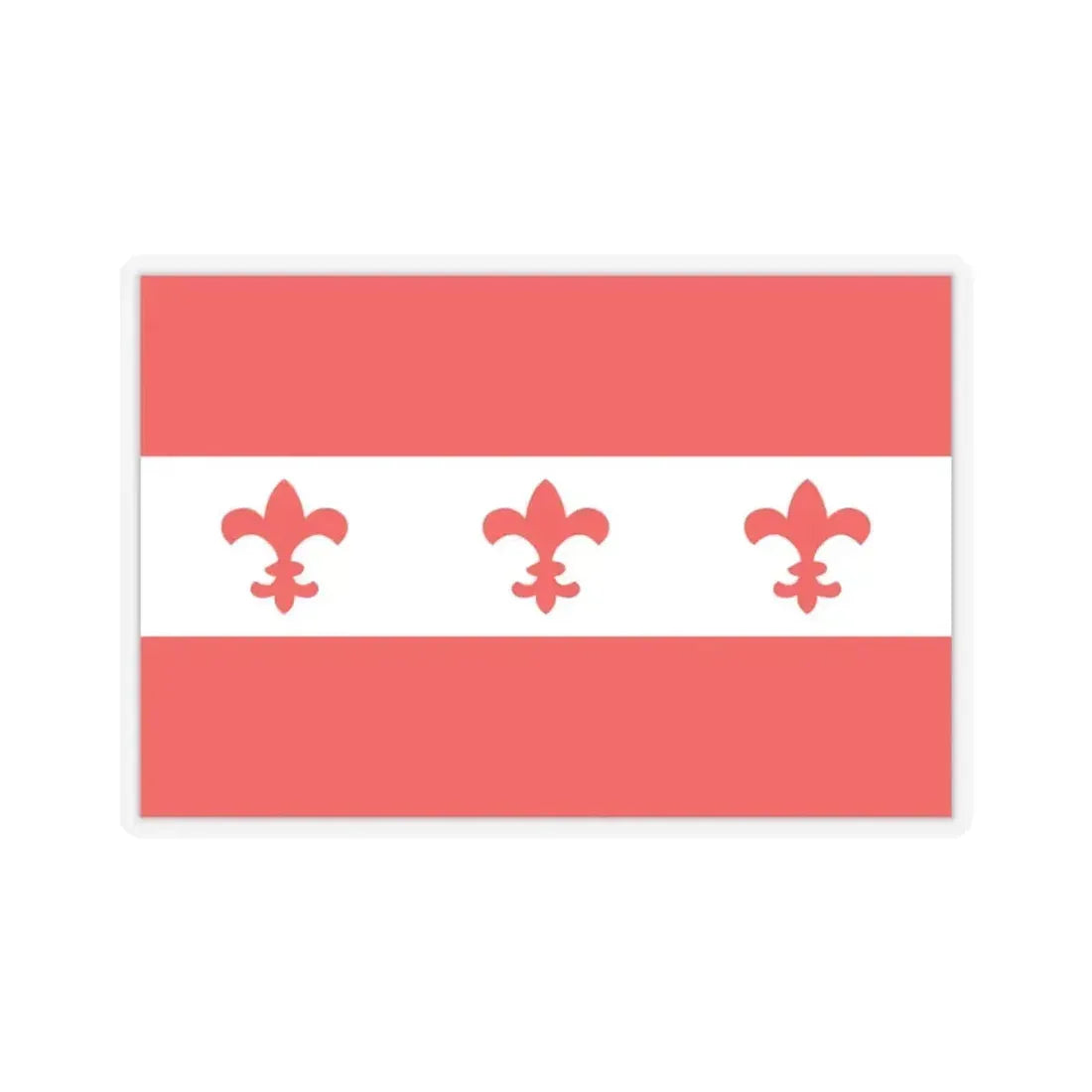 Flag of Santa Venera Malta - STICKER Vinyl Kiss-Cut Decal 3 Inch Transparent - The Sticker Space