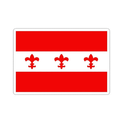 Flag of Santa Venera Malta - STICKER Vinyl Kiss-Cut Decal 3 Inch White - The Sticker Space