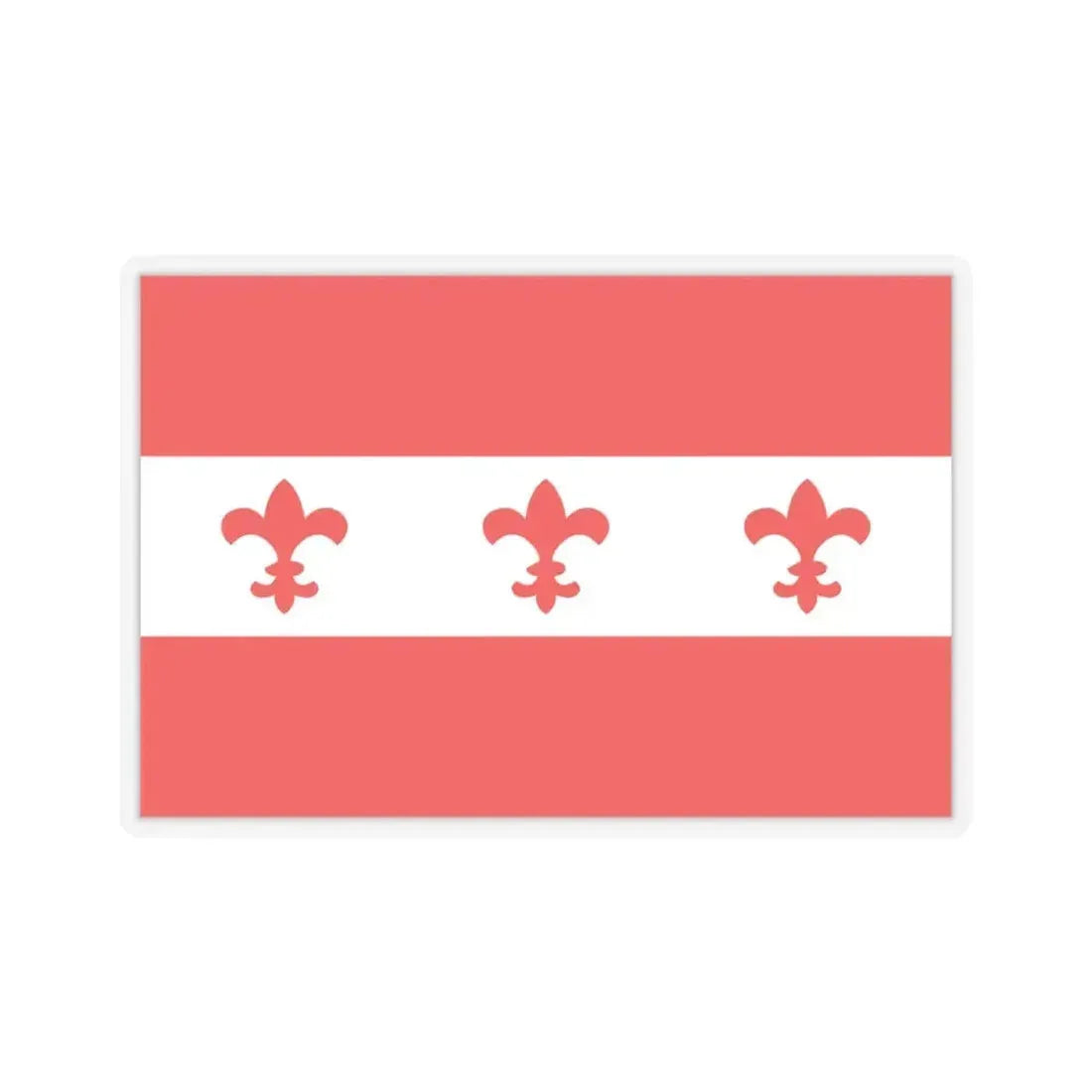 Flag of Santa Venera Malta - STICKER Vinyl Kiss-Cut Decal 4 Inch Transparent - The Sticker Space